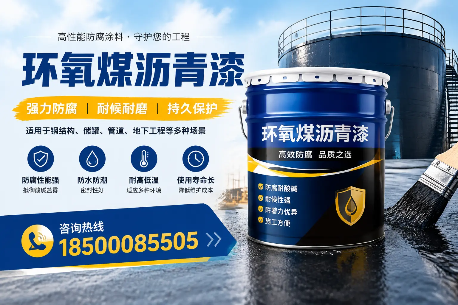 环氧煤沥青漆在工业中的应用，河池企业的选择